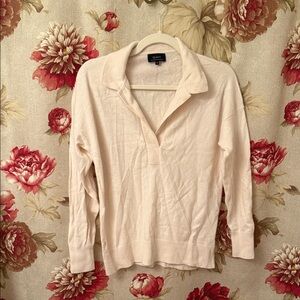 Quince Cashmere Polo Sweater